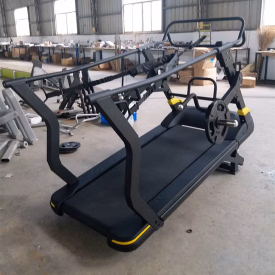 Esteira mecânica de aço de alta qualidade para treinamento cardiovascular fitness equipamento de ginástica com ajuste de resistência magnética